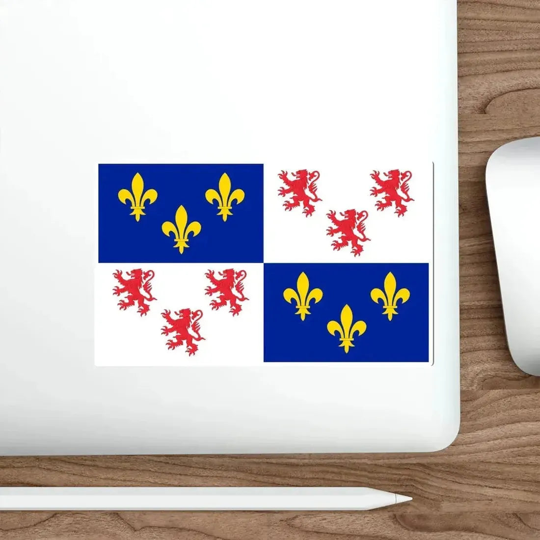 Flag of Picardy France STICKER Vinyl Die-Cut Decal - The Sticker Space