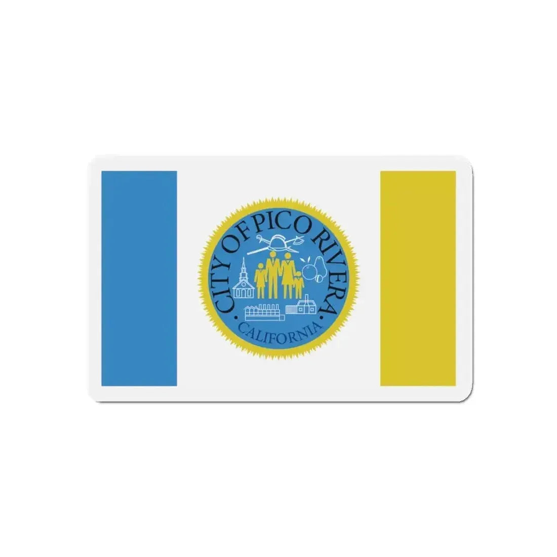 Flag of Pico Rivera California - Refrigerator Magnet - The Sticker Space