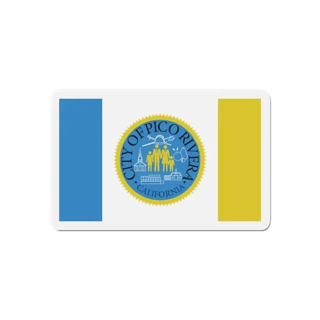 Flag of Pico Rivera California - Refrigerator Magnet - The Sticker Space