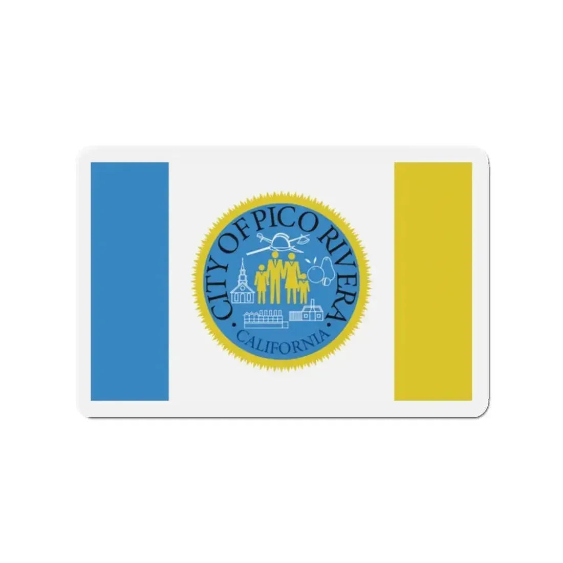 Flag of Pico Rivera California - Refrigerator Magnet - The Sticker Space