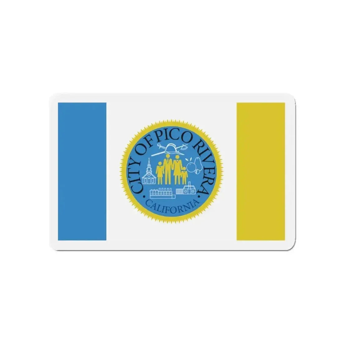 Flag of Pico Rivera California - Refrigerator Magnet - The Sticker Space