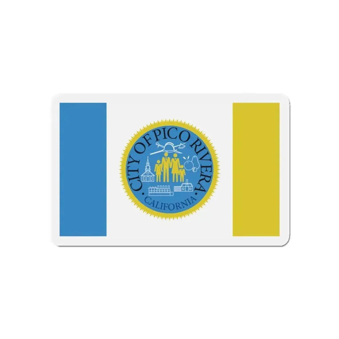 Flag of Pico Rivera California - Refrigerator Magnet - The Sticker Space