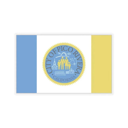 Flag of Pico Rivera, California - STICKER Vinyl Kiss-Cut Decal 2 Inch Transparent - The Sticker Space