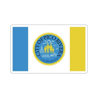 Flag of Pico Rivera California USA STICKER Vinyl Die-Cut Decal 3 Inch - The Sticker Space