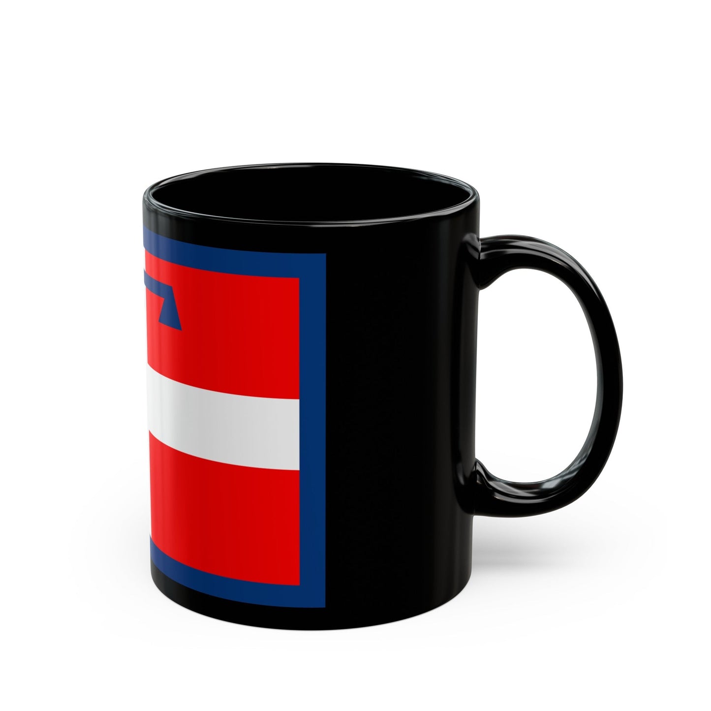 Flag of Piedmont Italy - Black Coffee Mug-The Sticker Space