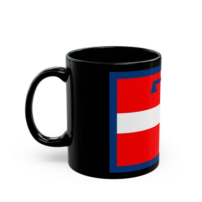 Flag of Piedmont Italy - Black Coffee Mug-The Sticker Space