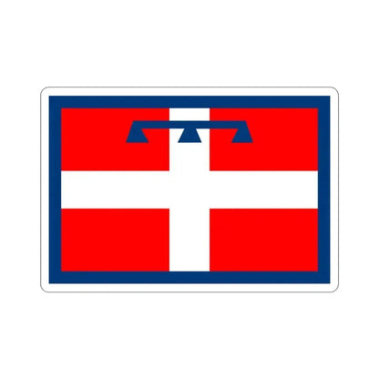 Flag of Piedmont Italy STICKER Vinyl Die-Cut Decal 2 Inch - The Sticker Space