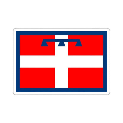 Flag of Piedmont Italy STICKER Vinyl Die-Cut Decal 4 Inch - The Sticker Space
