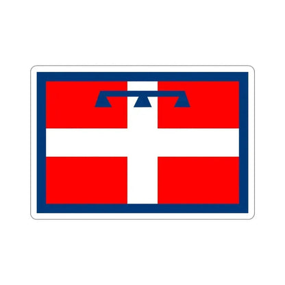 Flag of Piedmont Italy STICKER Vinyl Die-Cut Decal 6 Inch - The Sticker Space