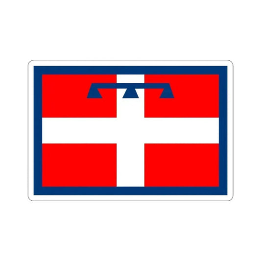 Flag of Piedmont Italy STICKER Vinyl Die-Cut Decal 6 Inch - The Sticker Space