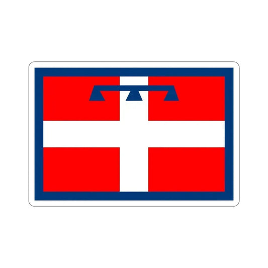Flag of Piedmont Italy STICKER Vinyl Die-Cut Decal 6 Inch - The Sticker Space
