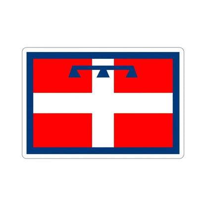 Flag of Piedmont Italy STICKER Vinyl Die-Cut Decal - The Sticker Space