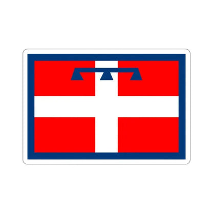 Flag of Piedmont Italy STICKER Vinyl Die-Cut Decal - The Sticker Space