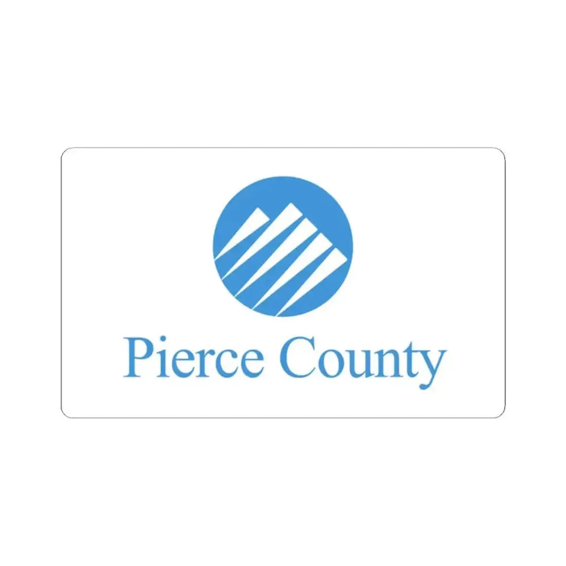 Flag of Pierce County Washington (United States) STICKER Vinyl Kiss-Cut Decal 2 Inch White - The Sticker Space