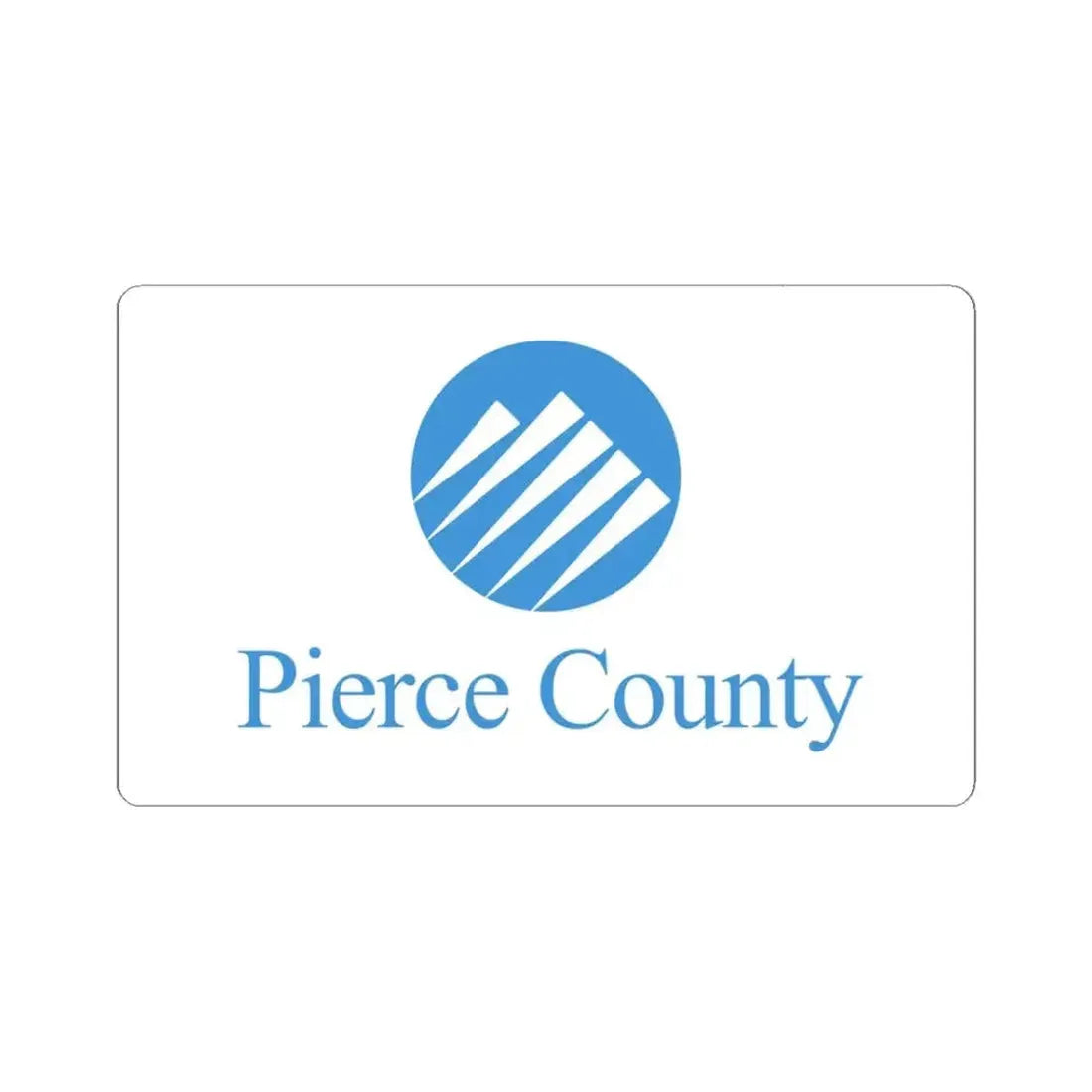 Flag of Pierce County Washington (United States) STICKER Vinyl Kiss-Cut Decal 3 Inch White - The Sticker Space