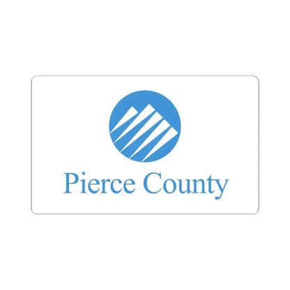 Flag of Pierce County Washington (United States) STICKER Vinyl Kiss-Cut Decal 3 Inch White - The Sticker Space
