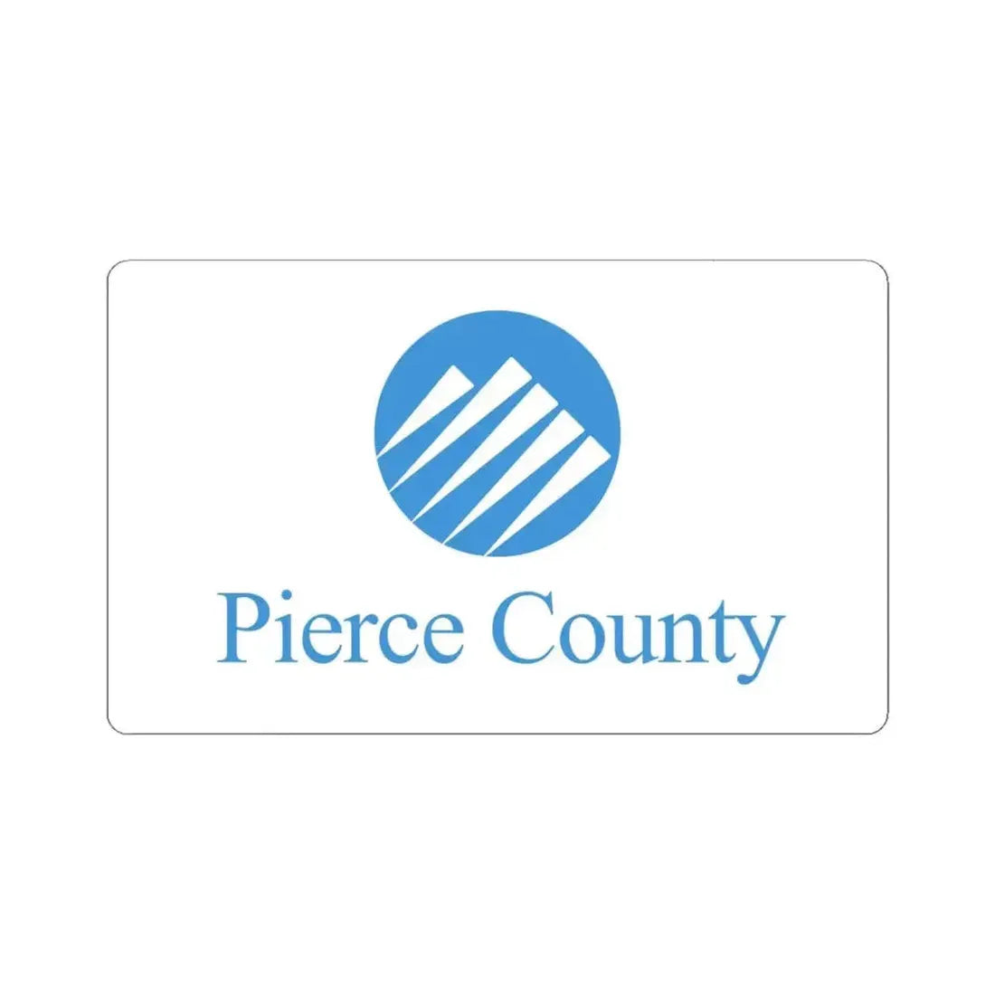 Flag of Pierce County Washington (United States) STICKER Vinyl Kiss-Cut Decal 6 Inch White - The Sticker Space