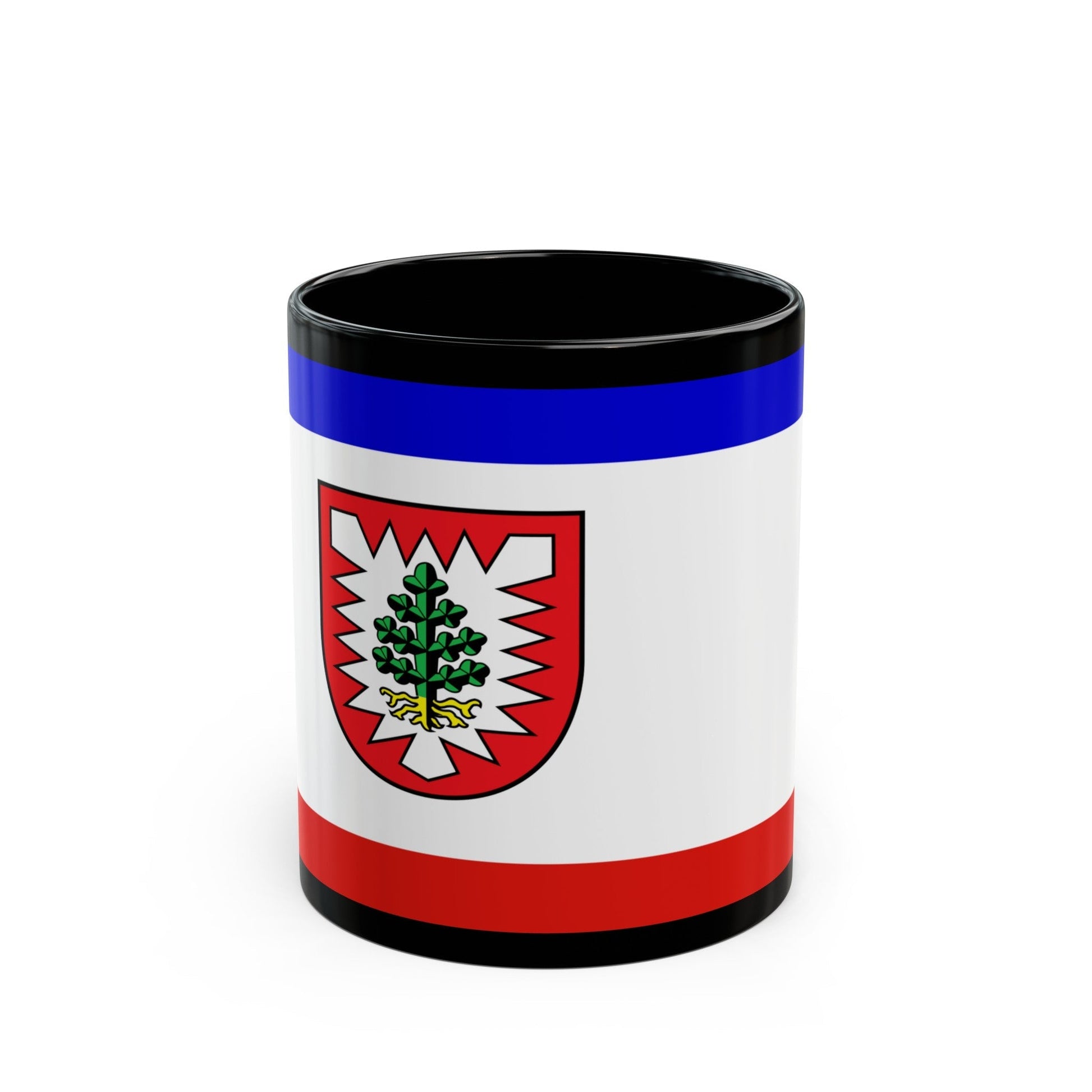 Flag of Pinneberg Germany - Black Coffee Mug-11oz-The Sticker Space