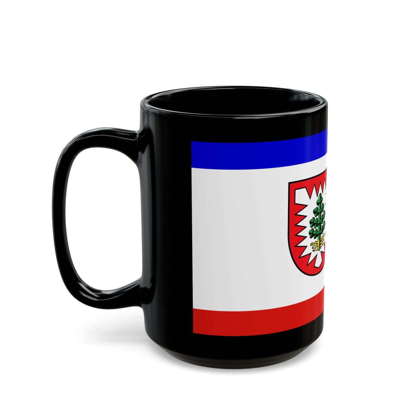 Flag of Pinneberg Germany - Black Coffee Mug-The Sticker Space