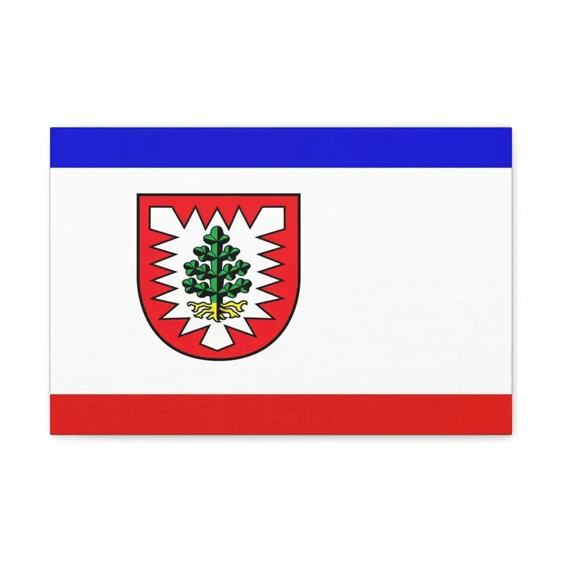 Flag of Pinneberg Germany - Canvas Wall Art 18″ x 12″ 1.25" - The Sticker Space