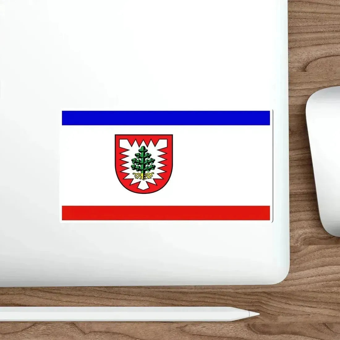 Flag of Pinneberg Germany STICKER Vinyl Die-Cut Decal - The Sticker Space