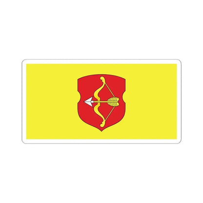Flag of Pinsk (Belarus) STICKER Vinyl Kiss-Cut Decal 4 Inch White - The Sticker Space