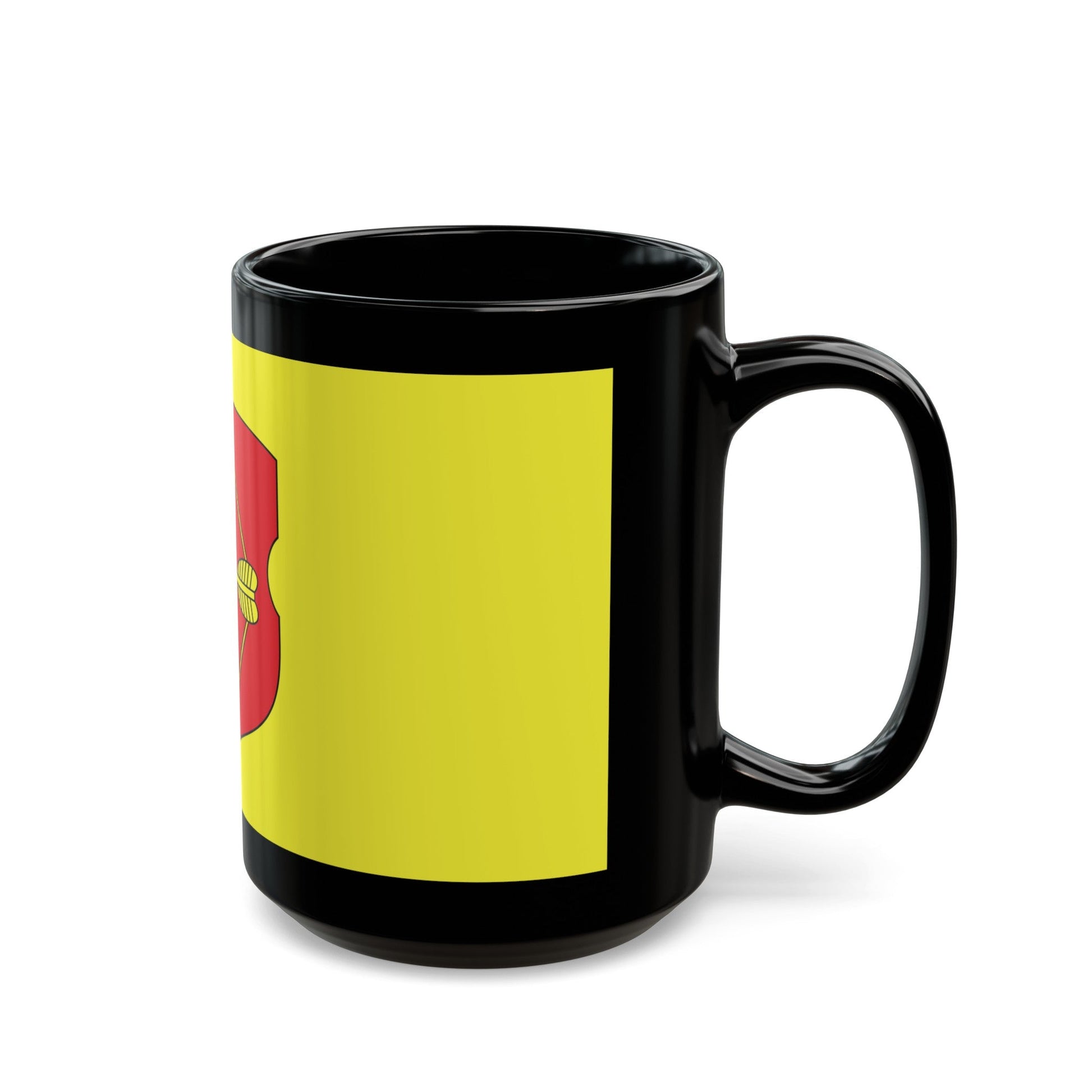 Flag of Pinsk Russia - Black Coffee Mug-The Sticker Space