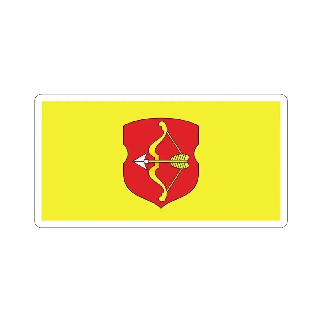 Flag of Pinsk Russia STICKER Vinyl Die-Cut Decal 3 Inch - The Sticker Space