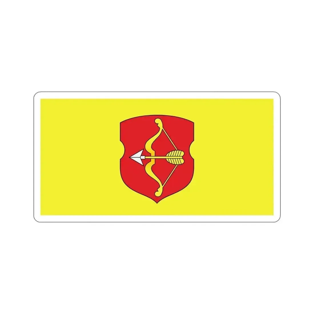Flag of Pinsk Russia STICKER Vinyl Die-Cut Decal 4 Inch - The Sticker Space