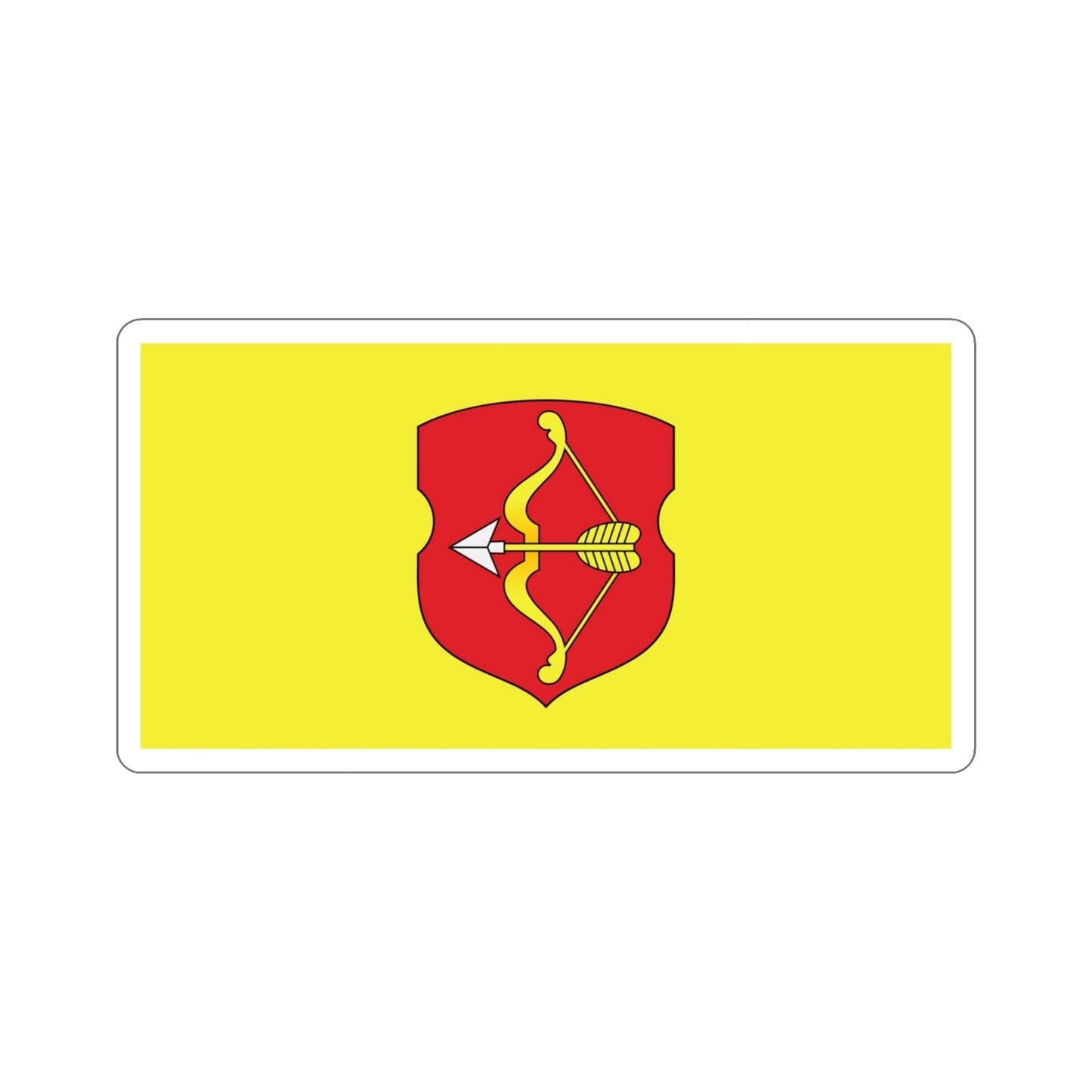 Flag of Pinsk Russia STICKER Vinyl Die-Cut Decal-4 Inch-The Sticker Space