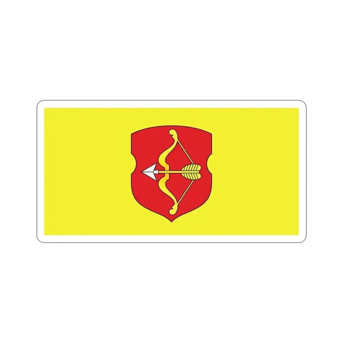 Flag of Pinsk Russia STICKER Vinyl Die-Cut Decal 6 Inch - The Sticker Space