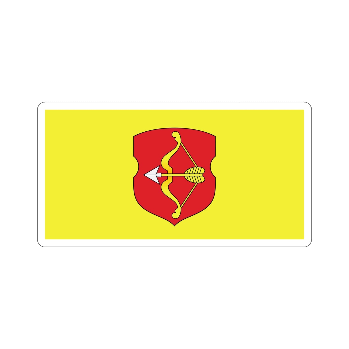 Flag of Pinsk Russia STICKER Vinyl Die-Cut Decal-6 Inch-The Sticker Space