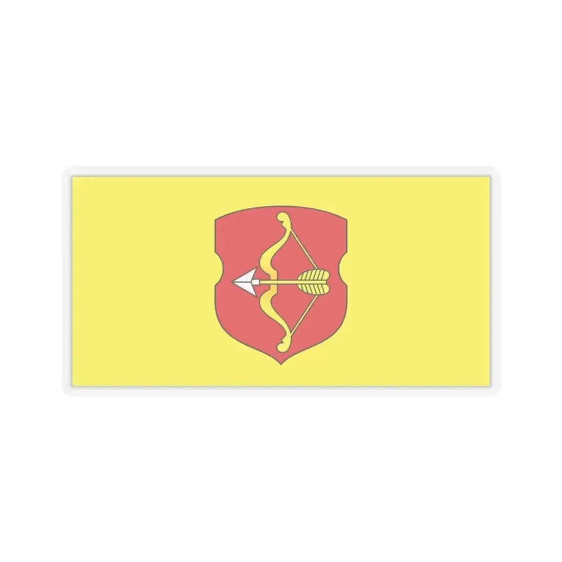 Flag of Pinsk Russia - STICKER Vinyl Kiss-Cut Decal 2 Inch Transparent - The Sticker Space