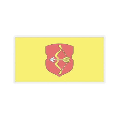 Flag of Pinsk Russia - STICKER Vinyl Kiss-Cut Decal 2 Inch Transparent - The Sticker Space