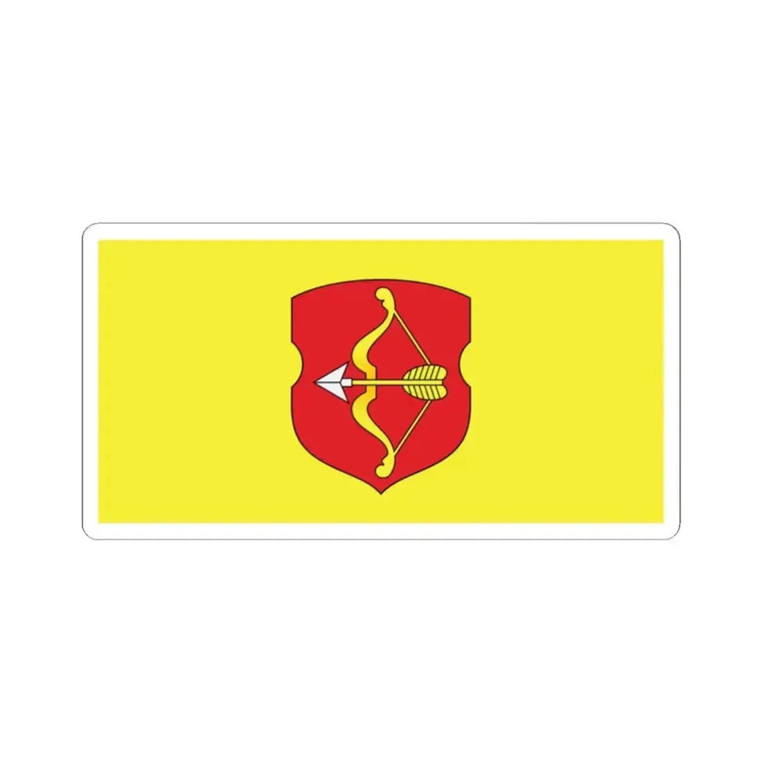 Flag of Pinsk Russia - STICKER Vinyl Kiss-Cut Decal 2 Inch White - The Sticker Space