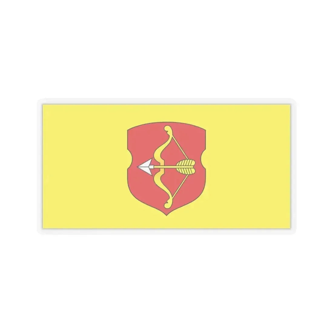 Flag of Pinsk Russia - STICKER Vinyl Kiss-Cut Decal 3 Inch Transparent - The Sticker Space