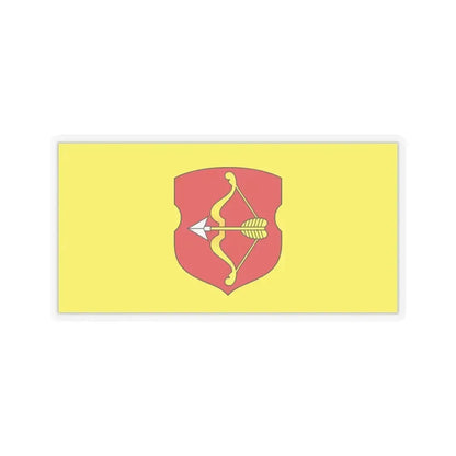 Flag of Pinsk Russia - STICKER Vinyl Kiss-Cut Decal 3 Inch Transparent - The Sticker Space