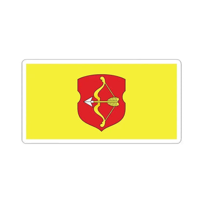 Flag of Pinsk Russia - STICKER Vinyl Kiss-Cut Decal 3 Inch White - The Sticker Space