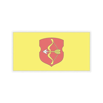 Flag of Pinsk Russia - STICKER Vinyl Kiss-Cut Decal 4 Inch Transparent - The Sticker Space