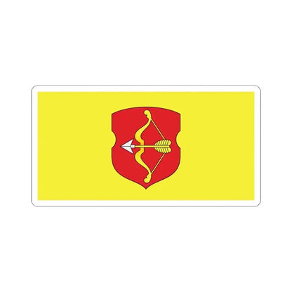 Flag of Pinsk Russia - STICKER Vinyl Kiss-Cut Decal 4 Inch White - The Sticker Space