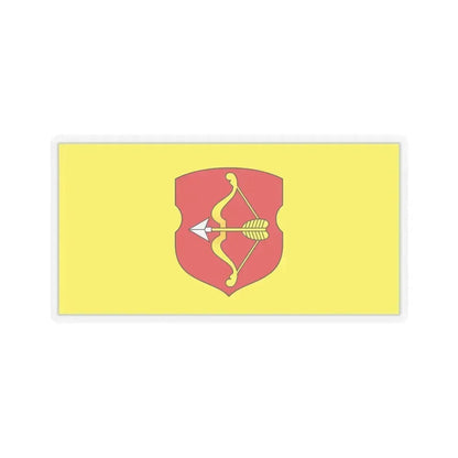 Flag of Pinsk Russia - STICKER Vinyl Kiss-Cut Decal 6 Inch Transparent - The Sticker Space