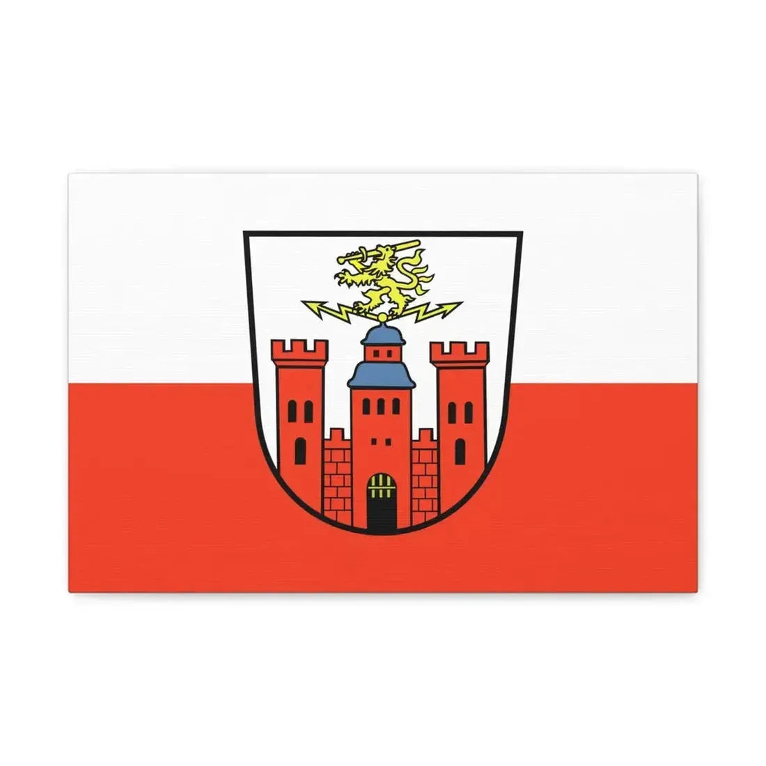 Flag of Pirmasens Germany - Canvas Wall Art 18″ x 12″ 1.25" - The Sticker Space