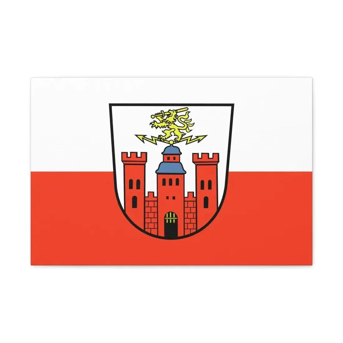 Flag of Pirmasens Germany - Canvas Wall Art 24″ x 16″ 1.25" - The Sticker Space