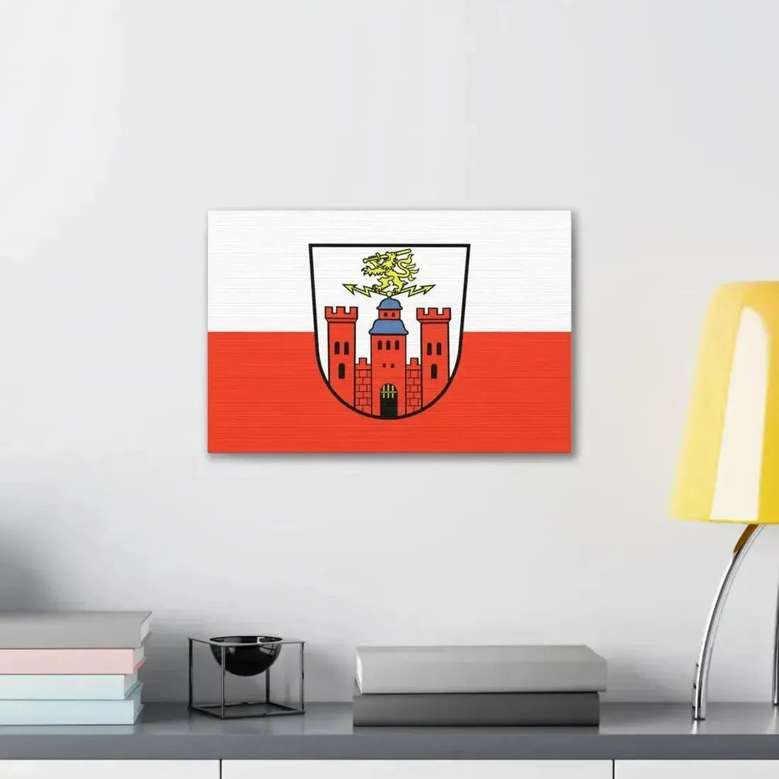 Flag of Pirmasens Germany - Canvas Wall Art - The Sticker Space