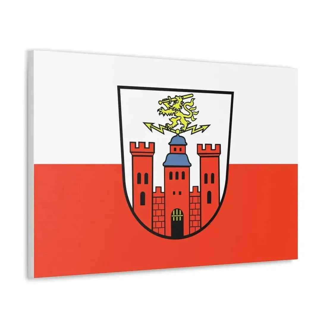 Flag of Pirmasens Germany - Canvas Wall Art - The Sticker Space