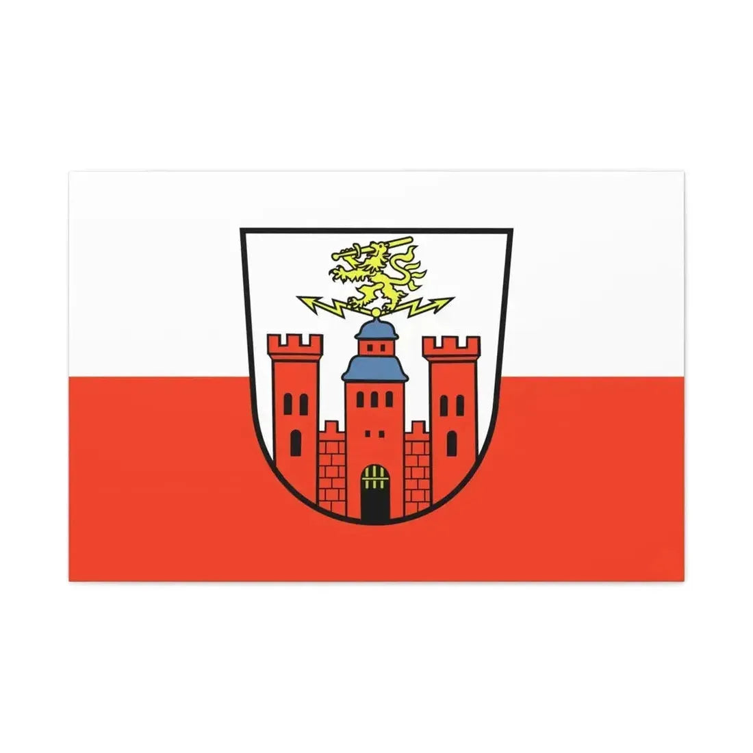 Flag of Pirmasens Germany - Canvas Wall Art - The Sticker Space