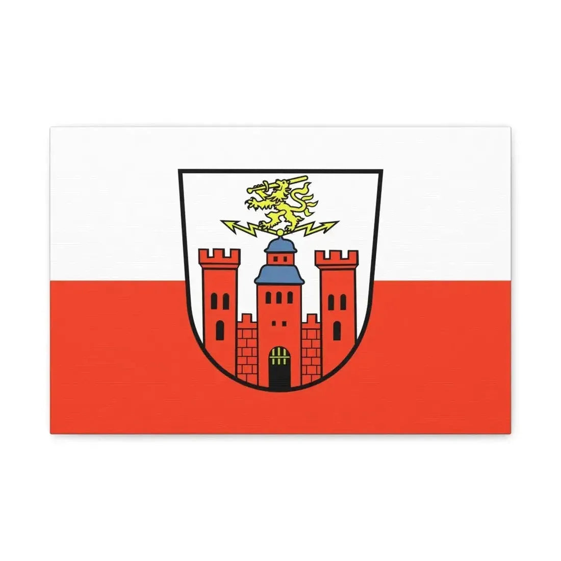 Flag of Pirmasens Germany - Canvas Wall Art - The Sticker Space