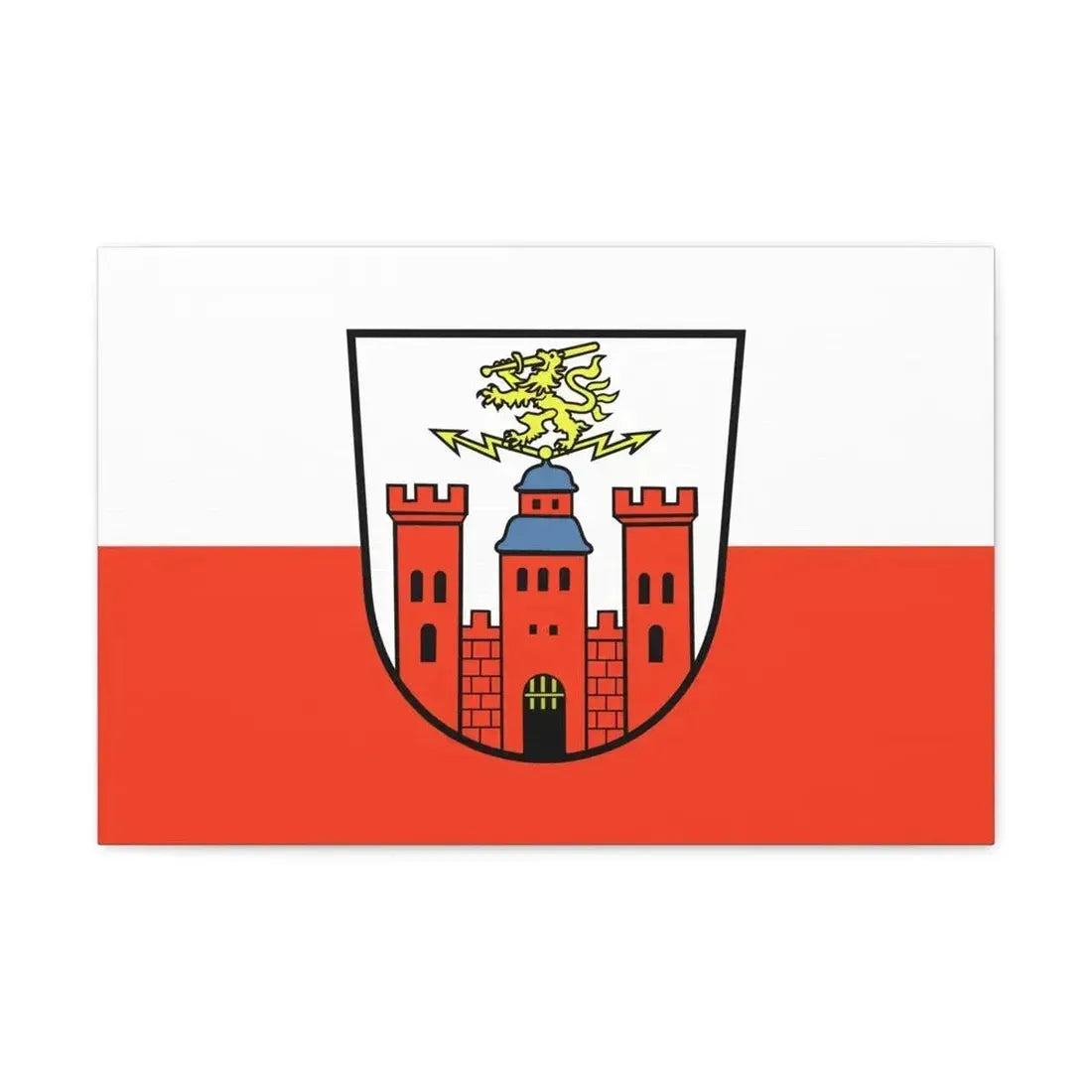 Flag of Pirmasens Germany - Canvas Wall Art - The Sticker Space