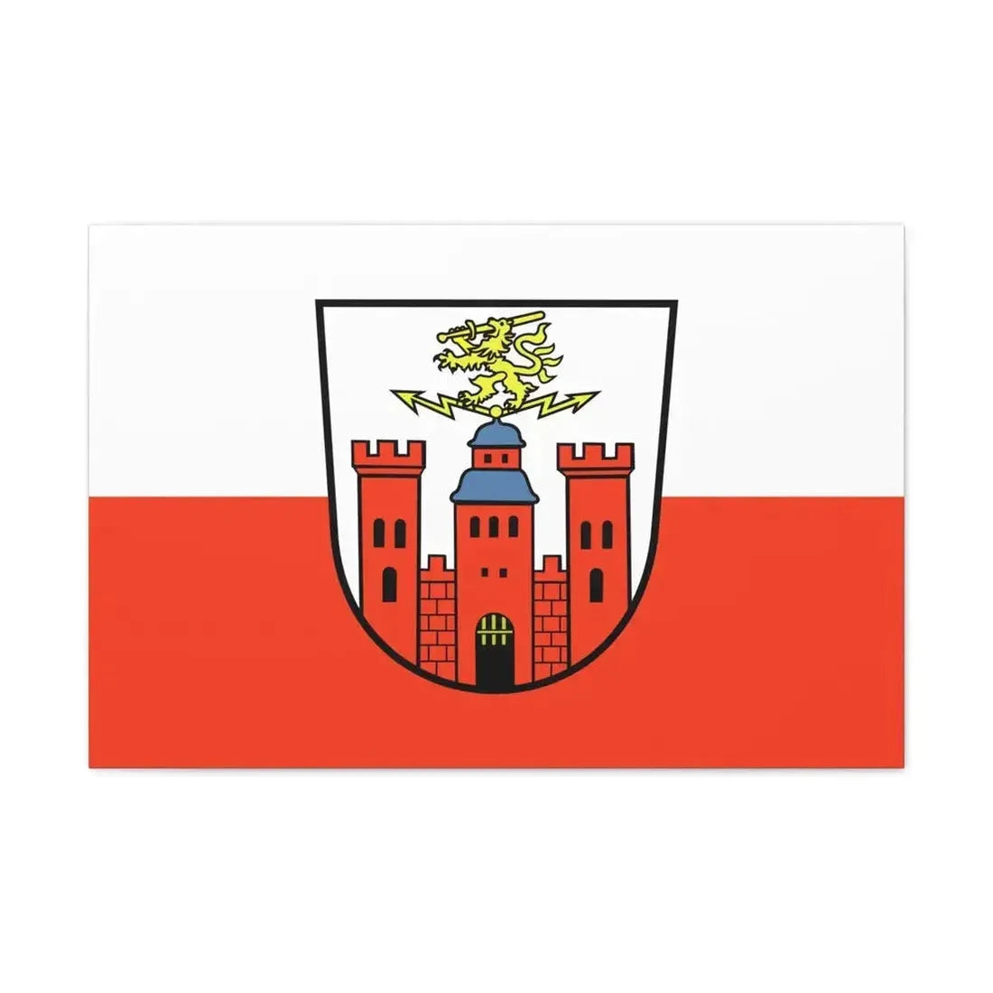 Flag of Pirmasens Germany - Canvas Wall Art - The Sticker Space