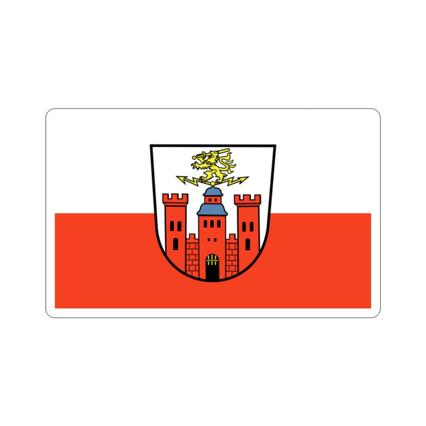 Flag of Pirmasens Germany STICKER Vinyl Die-Cut Decal-2 Inch-The Sticker Space